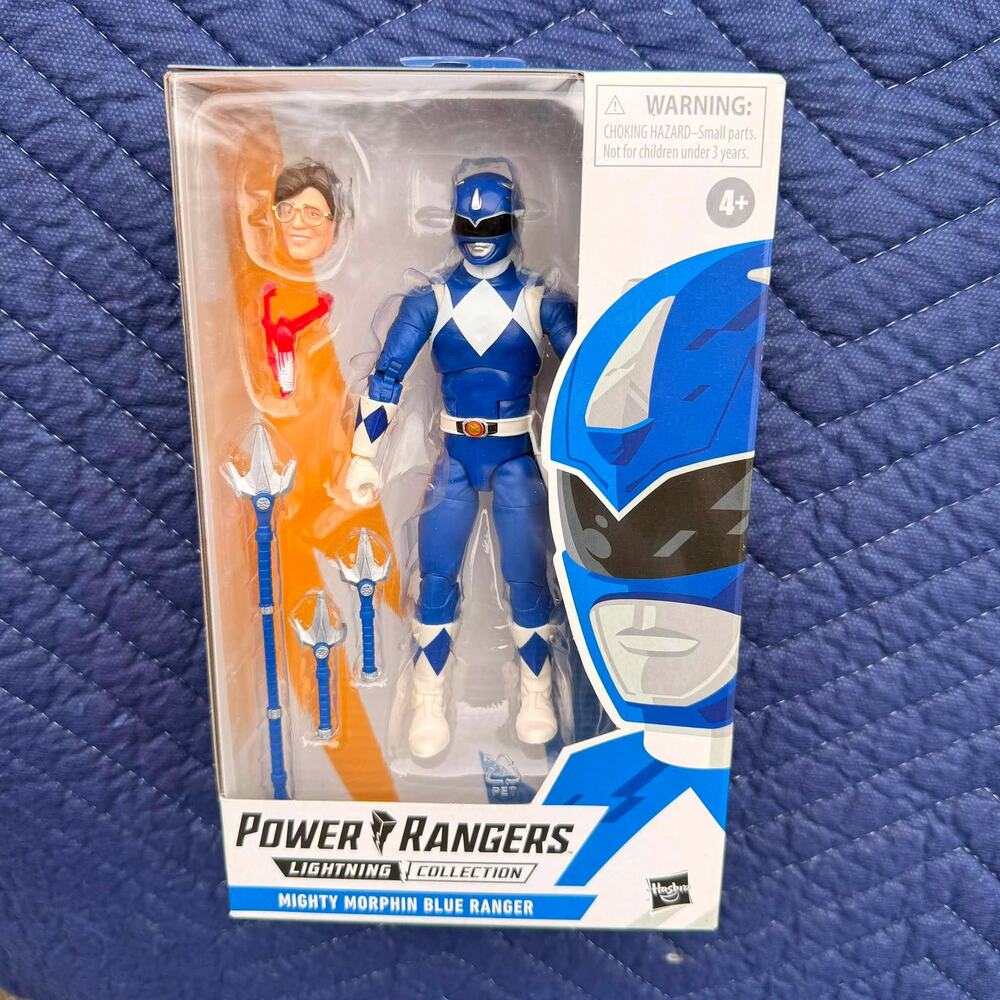 Power Rangers Lightning Collection Blue Ranger Metallic & Standard Lot New - Picture 3 of 10